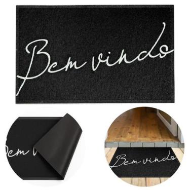 Imagem de Tapete Entrada Vinil 40x60 Antiderrapante Lavável Residencial Light 2.