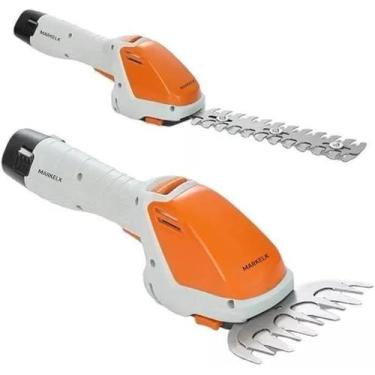 Imagem de Aparador de Grama Eletrico Cortador 2 em 1 Portátil Sem Fio Tesoura de