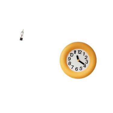 Imagem de Fenteer Escultura de Resina de Arte Abstrata para Decoração de Mesa de Centro de Escritório E Casa com Relógio de Parede Analógico Silencioso Contemporâneo de