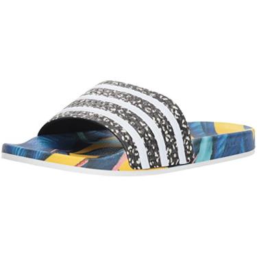 Imagem de adidas Originals Sandália feminina Adilette Slide, Cor do fornecedor/branco/preto, 9