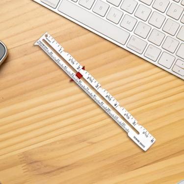 Imagem de 1 medidor de costura de metal - Régua deslizante ajustável para iniciantes e profissionais de costura de tecido