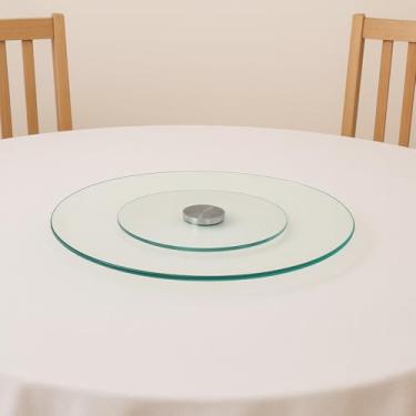 Imagem de Prato Giratório Centro de Mesa 30cm Bailarina em Vidro Temperado Resistente Ideal Para Confeitagem e Decoração
