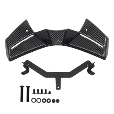 Imagem de KiBcsLic Spoiler dianteiro exposto, aleta de carenagem para motocicleta, asa estável, para-lama dianteiro de motocicleta para MT09, acessório, Fibra de Carbono