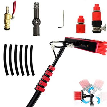 Imagem de Escova de limpeza de piso interna e externa, esfoliante de entrada de água retrátil, alça longa ajustável, esfregão para lavagem de carro, ferramenta macia de lavagem de carro, 6 m