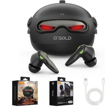 Imagem de FN-B48 Fone de Ouvido Gamer TWS Bluetooth 5.4, LED, Cancelamento de Ruído IA, Som Imersivo, Microfone HD para Jogos, Música, Esportes