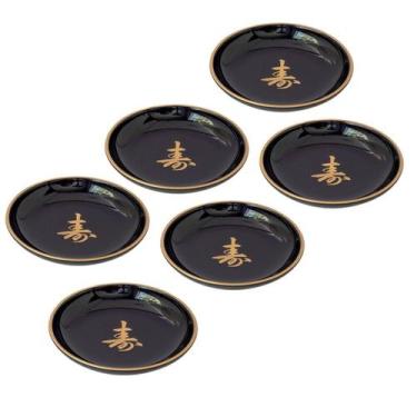 Imagem de Kit Com 06 Sushi Sashimi Japonesas Shoyu Molheira Pires - AC