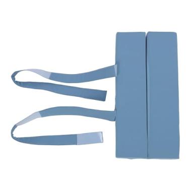 Imagem de Travesseiro separador de pernas CUOFYUNL com alças dobrável suporte para pernas travesseiro separador de joelho em cunha para homens e mulheres