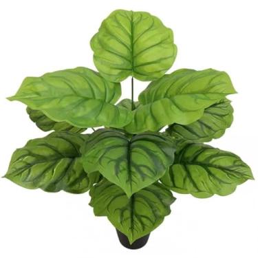 Imagem de Planta Artificial Com 12 Folhas – Para DecoraçãO DoméStica, Realista E Sem ManutençãO(62795-3)