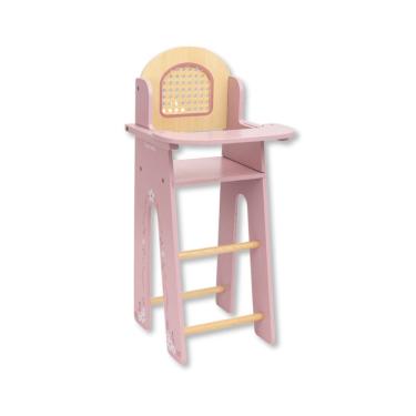 Imagem de Brinquedo De Madeira Cadeira De Papa Para Boneca Rosa - Bup Baby