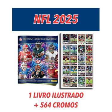 Imagem de NFL 2025/2026 - Álbum Oficial Completo Com 564 Figurinhas - Panini