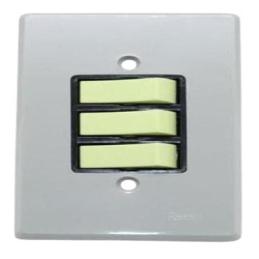 Imagem de Conjunto 4x2 Interruptor Simples + 2 Paralelo - Radial