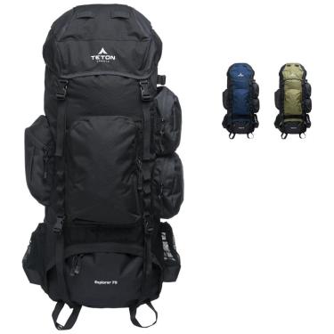 Imagem de Mochila de Acampamento Camping 75L, Impermeável, TETON SPORTS, Preto