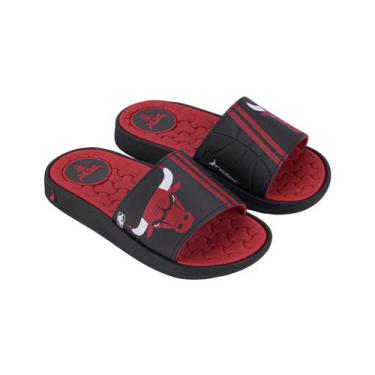 Imagem de Chinelo Slide Masculino Rider Pump NBA Basquete Confortável, Preto, Ve