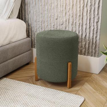 Imagem de Puff Ravi Kappesberg Suede Mescla Verde