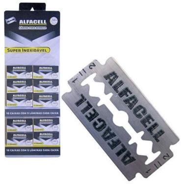 Imagem de Lamina Para Barbear Alfacell Caixa 50 Unidades