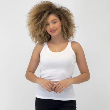 Imagem de Blusa Hering Regata Canelada Básica Feminina-Feminino