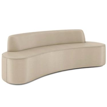 Imagem de Sofá 4 Lugares para Sala de Estar Living 260cm Koane D06 Facto Pérola - Mpozenato