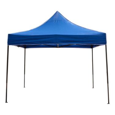 Imagem de Tenda Gazebo Dobravel Aco E Poliester 3x3m Azul Impermeavel