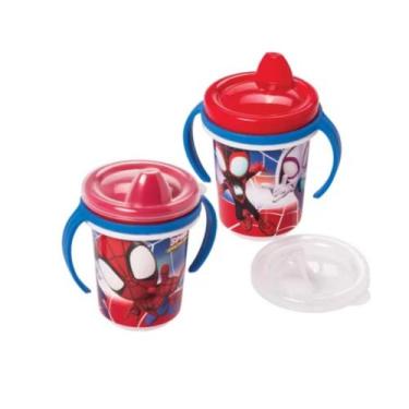 Imagem de Copo Com Alça e Tampa Removivel Caneca Infantil de Treinamento Antivaz