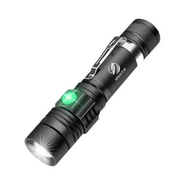 Imagem de Lanterna LED De Alta Potência Com Zoom, À Prova D'Água, 4 Modos, Recar