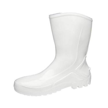 Imagem de Bota PVC Vulcaflex Branca Cano Médio 27cm sem Meia 45