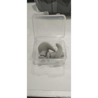 Imagem de Tampão de Ouvido 1 Par para Natação à Prova D'água em Silicone Flexível Textura Delicada Cinza OEM