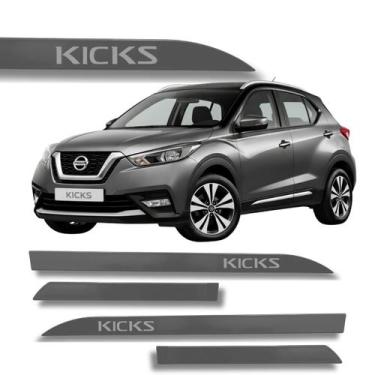 Imagem de Jogo Friso Slim Lateral Para o Carro Kicks com Grafia Cores - Nissan, 