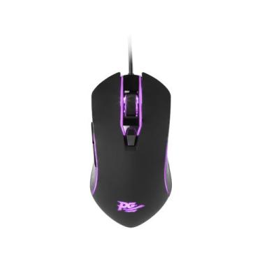 Imagem de Mouse com Fio Philco PMS31 6 Botões Iluminação RGB LED 4 Cores, Preto