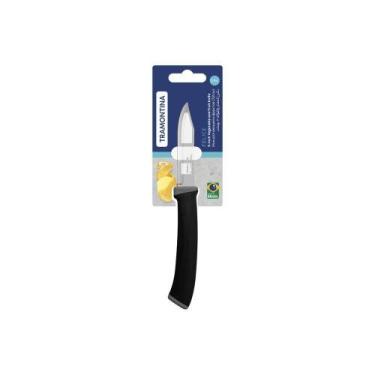 Imagem de Faca Para Legumes E Frutas Tramontina Felice Com Lamina De Aco Inox E 
