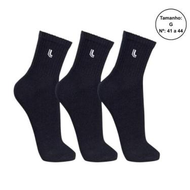 Imagem de Kit 3 Pares Meias Lupo Cano Médio Unissex 03148