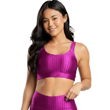 Imagem de Top de Academia New Zig 3D Bella Fiore Roupa Para Treino Alta Compressão Fitness Muscul...