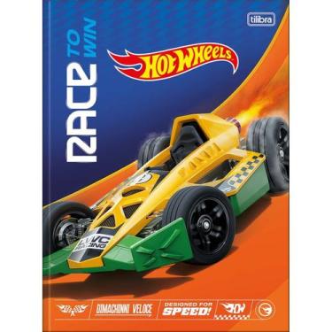 Imagem de Caderno Brochura Costurado Universitário Grande Hot Wheels 80 Folhas -
