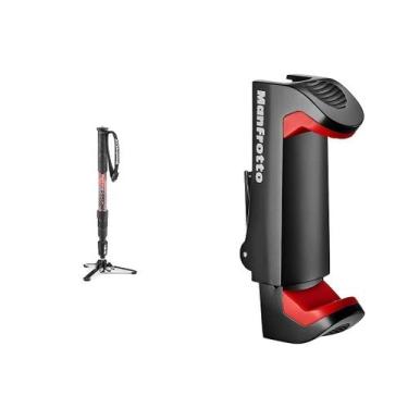 Imagem de Monopé de vídeo Manfrotto Element MII com suporte para smartphone