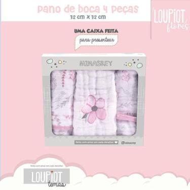 Imagem de Paninho de Boca Soft com Temas - Caixa Rosa com 3 Unidades - MINASREY