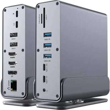 Imagem de Dock Station 15 Em 1 Usb-c Com Portas Dp HDMI Sd/tf Macbook Pro/air