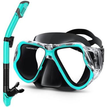 Imagem de Conjunto de Snorkel Greatever com Máscara Panorâmica Antiembaçante