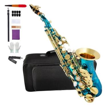 Imagem de Saxofone Alto Vedo Latão Bb Kit Completo Sax Com Estojo E Acessórios, 