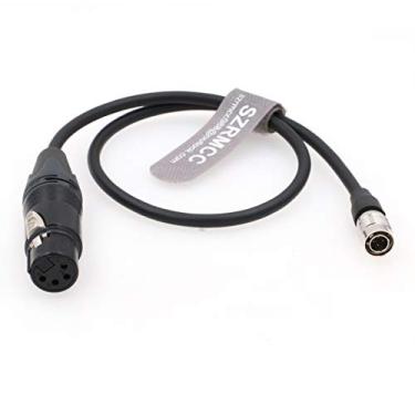 Imagem de SZRMCC Cabo de alimentação Hirose 4 pinos para XLR 4 pinos para câmera Sony F5 F55 12 V para monitor Practilite 602 Light TVlogic LVM-170A SmallHD 1303