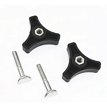 Imagem de Pacote com 2 parafusos triangulares para manípulo de parafuso adequado para máquina de grama/cortador de grama Honda