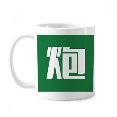 Imagem de Canhão Chinês Caneca de Caráter Chinês Cerâmica Copo de Café Porcelana Louça