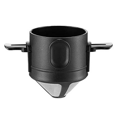 Imagem de jieyun Filtro de café feito à mão, dobrável, aço inoxidável, filtro de malha reutilizável, filtro portátil para máquina