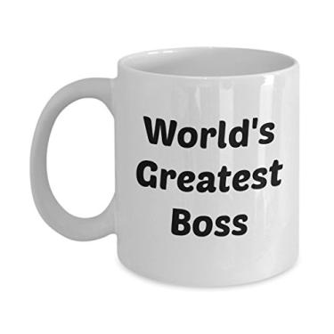 Imagem de Caneca Worlds Greatest Boss - Caneca Worlds Best Boss - Caneca de café de cacau quente divertido - ideia de presente de aniversário