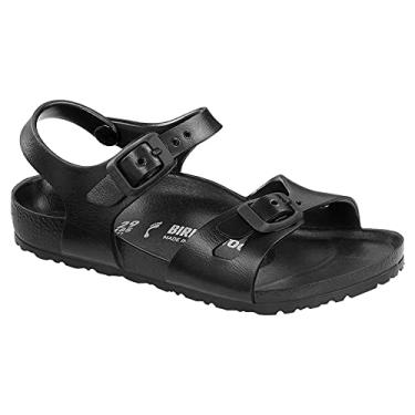Imagem de BIRKENSTOCK Sandália infantil Rio EVA, Preto, 3-3.5 Narrow Little Kid