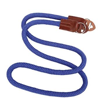 Imagem de Alça de Pescoço para Câmera, Leve, Design Cilíndrico Exclusivo, Cinto de Ombro para Câmera, Corda de Nylon de Alta Resistência para Acampamento Ao Ar Livre (Azul)