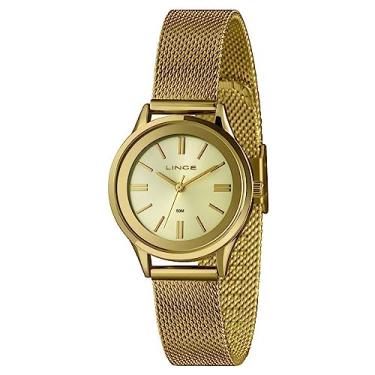 Imagem de Relógio Lince Feminino Ref: Lrgh168l30 C1kx Casual Mesh Dourado
