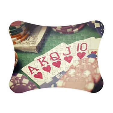 Imagem de Hearts Flush – Moldura de quebra-cabeça para fotos e jogos de pôquer