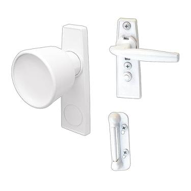 Imagem de Prime-Line Produtos K 5121 Conjunto de trinco de tulipa para tela ou porta de tempestade, branco