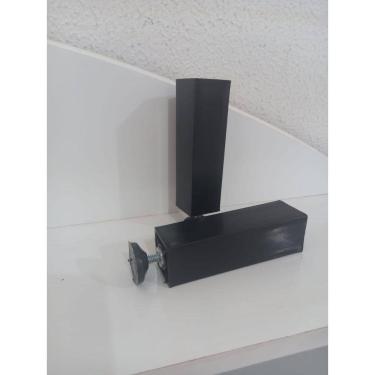 Imagem de Pe Regulavel Armário Movel Cozinha 14 A 17cm C/ Parafusos Kit com 5 unidades