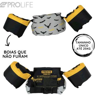 Imagem de Colete Flutuador Bóia de Braço Infantil Morcego Vampy