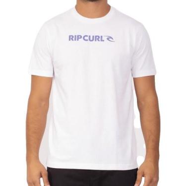 Imagem de Camiseta Rip Curl New Icon Sm23 Masculina Branco